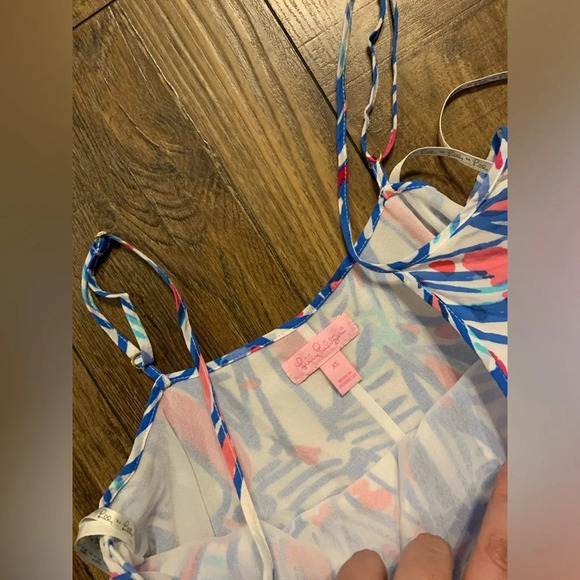 Lilly Pulitzer Daphne Red spring formal Sailboat Nautical Swing Dress xs $170 - Picture 5 of 6